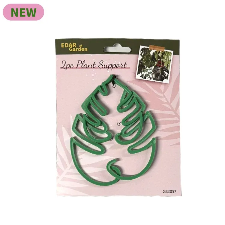 2PC Monstera Shape Plant Holder Support